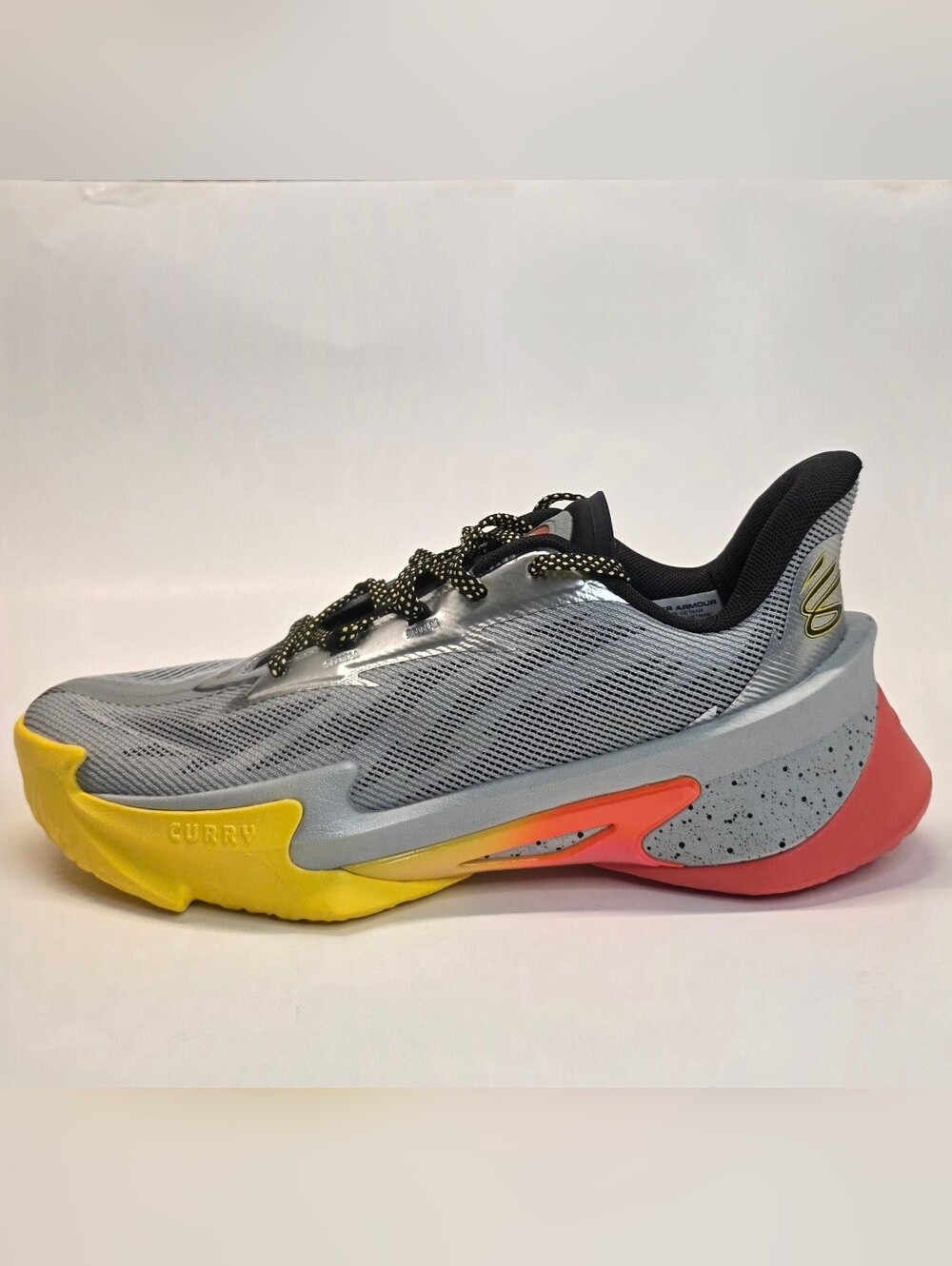Brand-New Under Armour Curry Series 7 Metallic Silver basketball shoes Men's 9